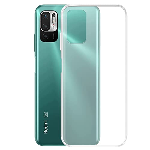 Image of Soft Flexible Silicone Back Cover Compatible with Xiaomi Poco M3 Pro 5G / Redmi Note 10T 5G, Transparent Case