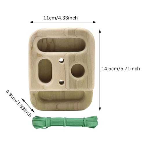 Menolana Climbing Hangboard Wall Hanging Climbing Board Wooden Hang Board Climbing Fingerboard for Strengthen Your Grips Arms and More