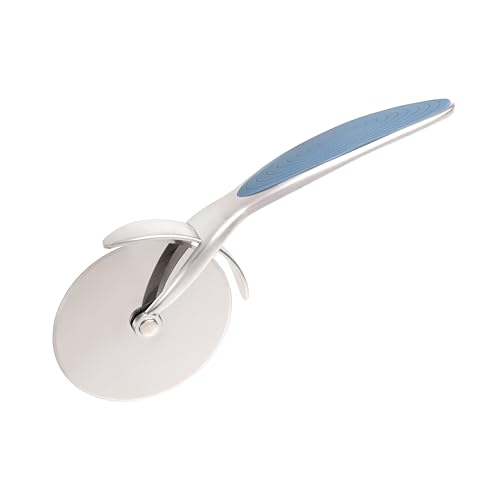 Wiltshire Colour Rush Pizza Cutter, Chrome Plated, Anti-Slip Comfortable Soft Grip Handle, Sharp Blade, Professional Pizza Knife, Blue, 17.7x7.3x2cm