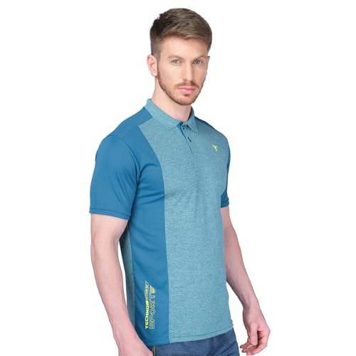 Image of TECHNOSPORT Men's Slim Fit Active T-Shirt - (MTP537 P) Pack of 1