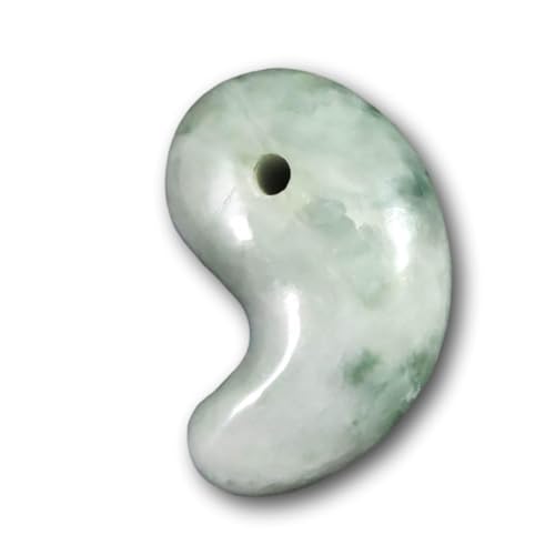 糸魚川翡翠 ヒスイ 小滝産 薄緑 31mm勾玉 ディレクトリカード付 12.22g 【榎本通商 78115】