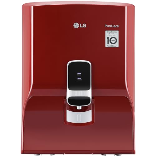 Image of LG Water Purifier WW130NP with True RO Filtration & Dual Protection Stainless Steel Tank (Red, Wall Mount)