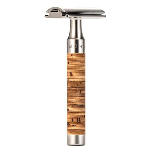 MÜHLE Rocca Stainless Steel Birch Bark Safety Razor