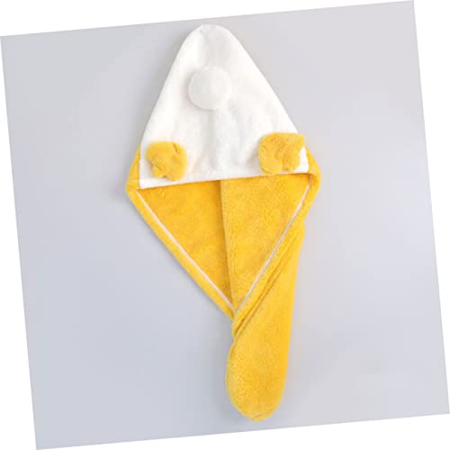 Cabilock Chapéu De Lã Coral Para Cabelo Seco Touca De Banho Para Cabelo Touca De Dormir Touca De Sec