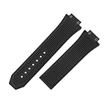 ROUREOX Cinturino Caucciù 27mm Convesso 17mm Ansa Banda Silicone Ricambio Cinturino Orologio Sportivo Chiusura Robusta Gomma Tenace per Hublot Big Bang-A1