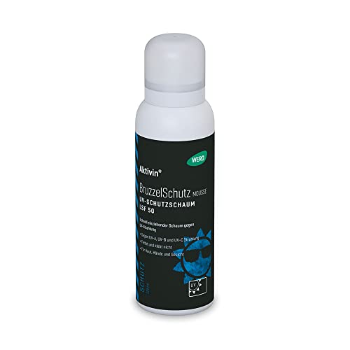 Aktivin® BruzzelSchutz Mousse UV-Schutzschaum - LSF 50, 125ml - gegen UV-A-B-C Strahlung - zieht schnell ein - fettet und klebt nicht - für Haut, Hände und Gesicht