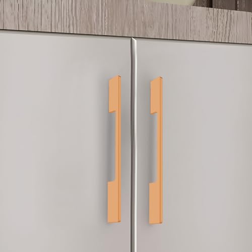 Image of VOLO Wardrobe Cabinet Handle - Multi-Use Pull Handle for Wardrobe, Drawer, Sliding Closet, and Door in Kitchen, Office, and Bedroom Pack of 1 (Rose Gold, 288MM (12 Inch))