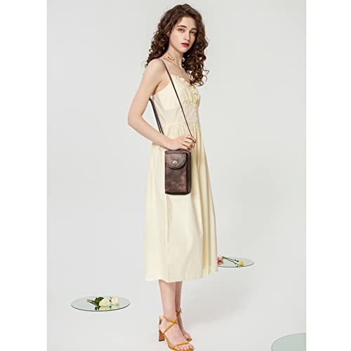 BROMEN Small Cell Phone Purse Crossbody Bags for Women Vegan Leather Wallet Purse with Credit Card Holder2