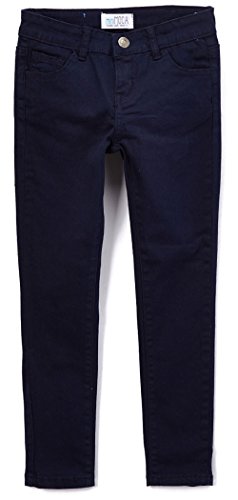 Image of ToBeInStyle Girl's Denim Easy Styling Classic Timeless Everyday Jeans Zip-Up Closure
