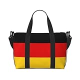 German Flag Travel Duffel Bag Carry On Tote Bags For Men,Weekender Overnight Bag,Sports Tote Gym Bag