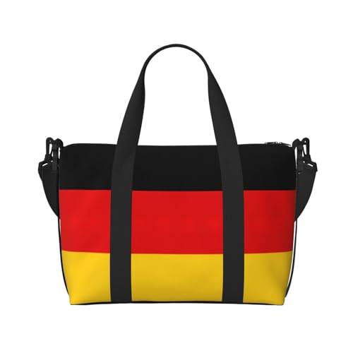 German Flag Travel Duffel Bag Carry On Tote Bags For Men,Weekender Overnight Bag,Sports Tote Gym Bag