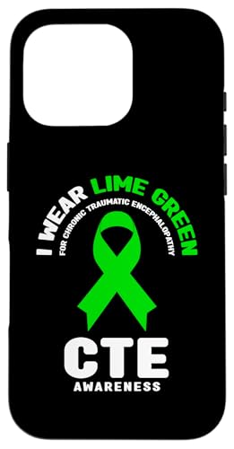CTE Awareness �V���c - I Wear Lime Green for CTE Awareness �X�}�z�P�[�X iPhone 16 Pro �p