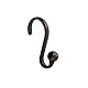 iDesign Duschvorhanghaken aus Metall, The Axis Collection, 12 Stück, Bronze