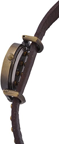 Habors Multiband Watch Brown Bracelet with Rivet Charms JFBD336BR
