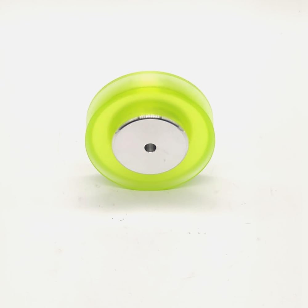 2PCS PU Roller, 68mm Outer Diameter, 15mm Wheel Thickness Measuring Wheel for Encoders (U Type, Hole Diameter 10mm)