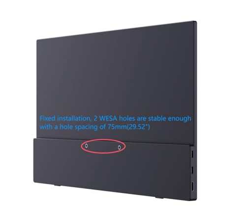 Image of 15.6 inch Portable Monitor Full HD 1080p, USB-C & HDMI Connectivity, Ultra-Slim Design, Built-in Speakers, Compatible with Laptop, PC, Gaming Consoles