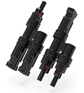 Pannello Fotovoltaico Connettori Solari T Branch GTIWUNG - Derivazione Y Per Pannelli Fotovoltaici Connettori Maschio Femmina IP67