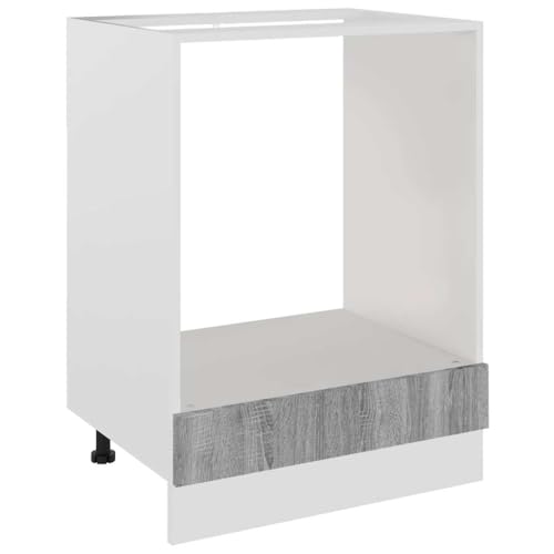 vidaXL Meuble de Four Riga Gris Sonoma 60 x 46 x 81,5 cm Bois d'ingénierie