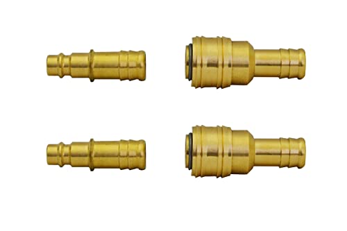 1/2/5/10 Stecker mit Druckluftkupplung Messing Schnellkupplung...