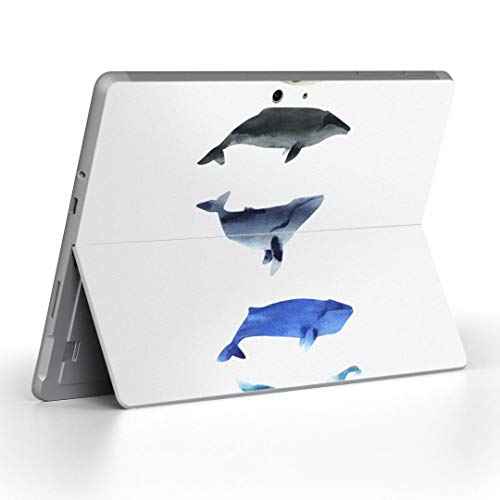 igsticker Surface Go/Surface Go 2 専用スキンシール サーフェス go シール スキン 保護 フィルム ステッカー アクセサリー 015831 魚 海 くじら シャチ