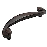 25 Pack - Cosmas 774ORB Oil Rubbed Bronze Cabinet Hardware Swirl Handle Pull - 3