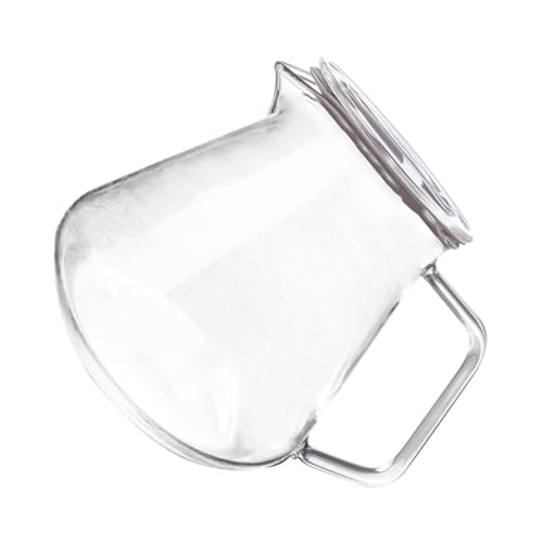 ANDRESLAD Kettle de Vidrio Resistente al Calor Transparente para Café y Té con Diseño Ergonómico y Superficie Lisa para Bebidas Calientes y Frías el Hogar