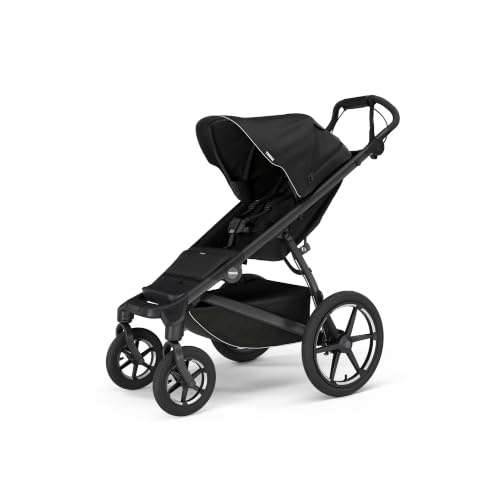 Image of Thule Urban Glide 4-Wheel Single Child All-Terrain Stroller, Lightweight, Air-Filled Tires & Suspension, Twist Hand Brake