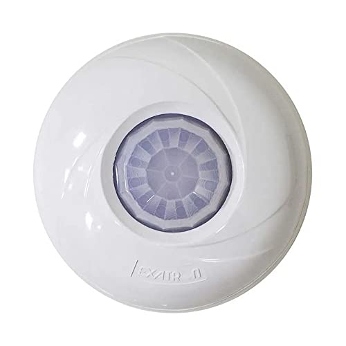 Sensor de Presença Teto 360°, Bivolt, Sobrepor e Embutir, Exatron, Branco