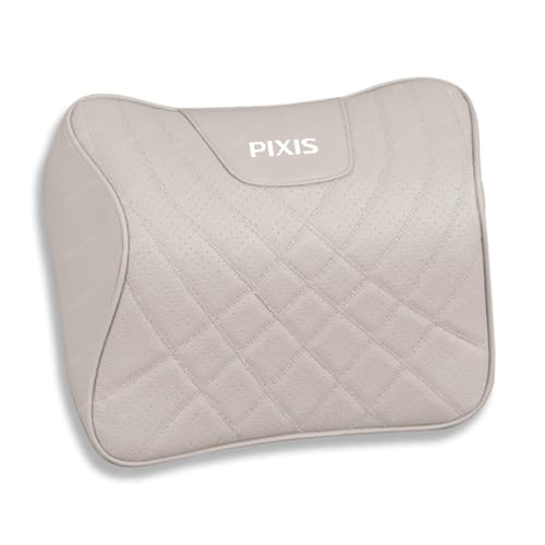 ピクシスエポック 車用ネックピロー腰クッション ピクシスエポック LA350A LA360A 車用ネックピロー&腰クッションセット レザー×低反発メモリーフォーム 通気性 人間工学デザイン 頚椎・腰椎サポート カバー取り外し洗濯可 取付簡単 長時間ドライブ