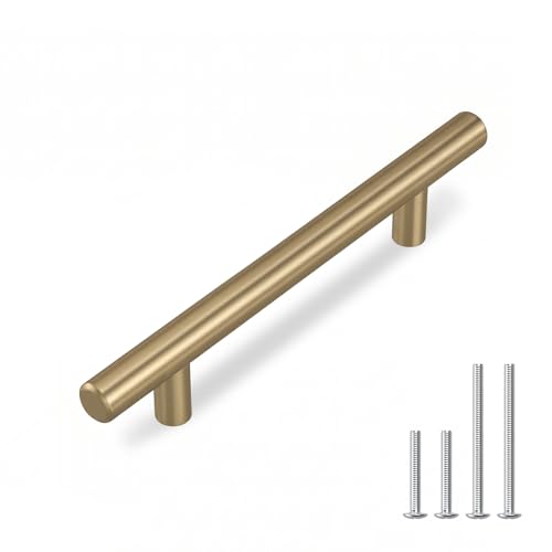 Image of homdiy 100Pack 3.5in Cabinet Handles Champagne Bronze Kitchen Cabinet Pulls Drawer Pulls for Dresser Drawers
