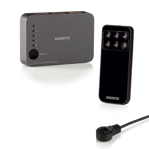 Marmitek Connect 310 UHD 2.0 - HDMI Switch 4K60 3 EIN 1 Aus HDR UHD TV