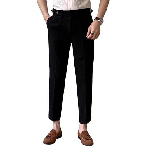 Pantalon formel d'affaires décontracté coupe Gurkha taille haute