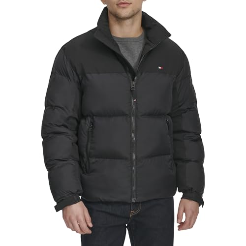 Image of Tommy Hilfiger Men's Mixed-media Puffer Jacket