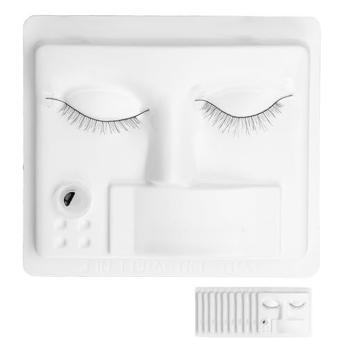 Nutriess Lash Mannequin Head for Eyelash Extensions & Makeup Practice - Soft-Touch Design for Professional Lash Training 10PCS