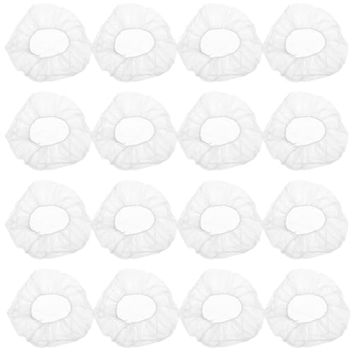 CAXUSD Gorros Desechables Blancos para para Cabello de Tejido No Tejido 50 Unidades Diseño Elástico y Transpirable Ideales para Enfermeras y Cocina en Casa