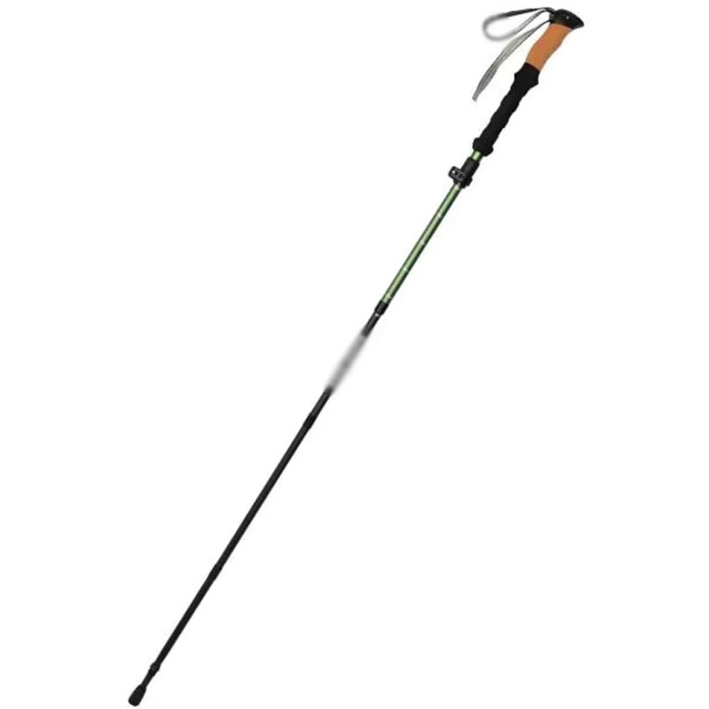 Tri-fold Design Trekking Hiking Pole, Adjustable Portable Mobility Aid, Walking Sticks with Flick Lock, for Women Men(Green Color)