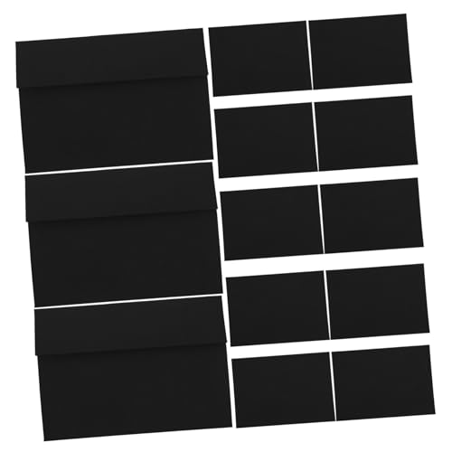 GANAZONO 50個 加厚自黏純色封筒 ベビーシャワーカード用 誕生日 招待状対応 シンプルデザイン 簡単封緘 素早く なセルフシール 多用途でグリ