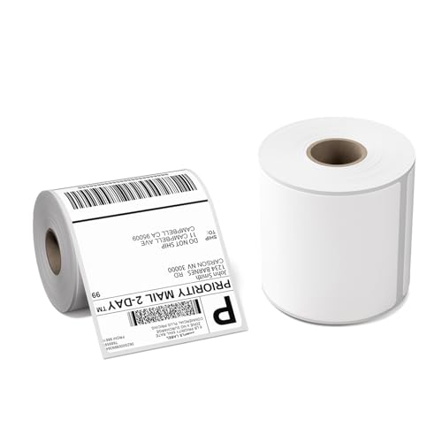 Phomemo Etiquetas 4x6 Etiquetas de Envio,DHL Etiquetas Térmicas Para Impresoras de Etiquetas 241BT/D520BT/246BT (2 Rollos,500 Etiquetas)
