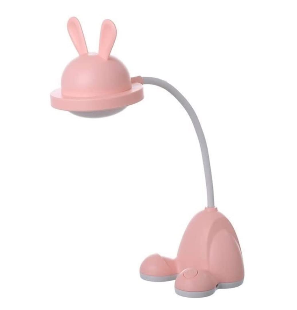 Lampe De Bureau pour Chambre Lampe De Bureau Pliable Lampe De Lecture Lampe De Table À LED Rotative Lampes De Bureau De Charge USB Lampe De Table De Lecture Lampes Flexo Lampe De Lecture(Rosa)