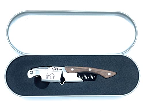 Cavatappi Personalizzato Professionale - Apribottiglie in Acciaio Inox e Scatola Rigida - Design Elegante e Compatto - Idea Regalo per Sommelier e Amanti del Vino