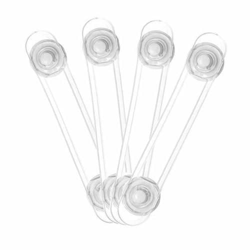 Cerraduras Adhesivas de seguridad para bebés en ABS transparente, pack de 8 unidades para el hogar