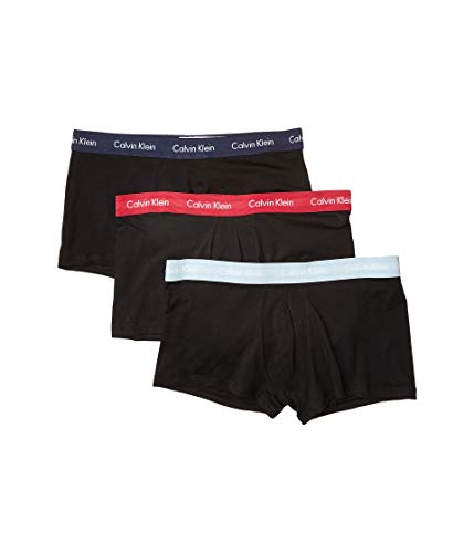 Image of Calvin Klein Cotton Stretch 3 Pack Low Rise Trunks