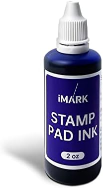 iMARK Premium Refill Ink for Self-Inking Stamps, Daters and Stamp Pads (2 oz, Blue)