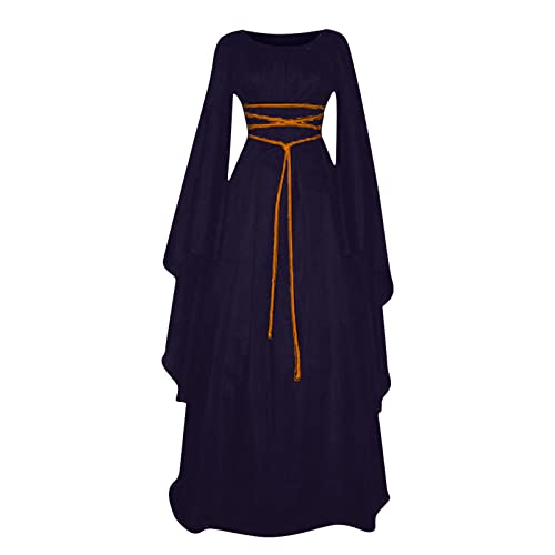 OIOLOYJM Renaissance Costume Women Medieval Sexy Plus Size Witch Vampire Gothic Halloween Costumes Woman 2025 Clothes Dresses