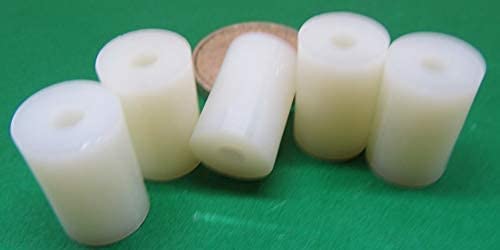 Natural Nylon Spacer Unthreaded No 8 Screw Size x .500" OD x .166" ID x .750" Length 200 Pcs
