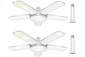 Upgrade 80W LED Garage Lights 2-Pack: Your Ultimate Dimmable Garage Lighting Solution