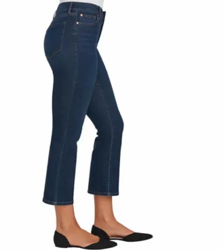 Chaps Ladies Mid Rise Crop Kick Jeans (US, Numeric, 8, Regular, Regular, Verona)3