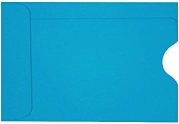 LUXPaper Credit Card Sleeves, Pool Blue, 80lb, 1,000 ct