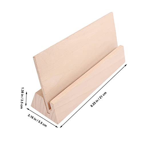Présentoir de cartes en bois noble et support de bureau