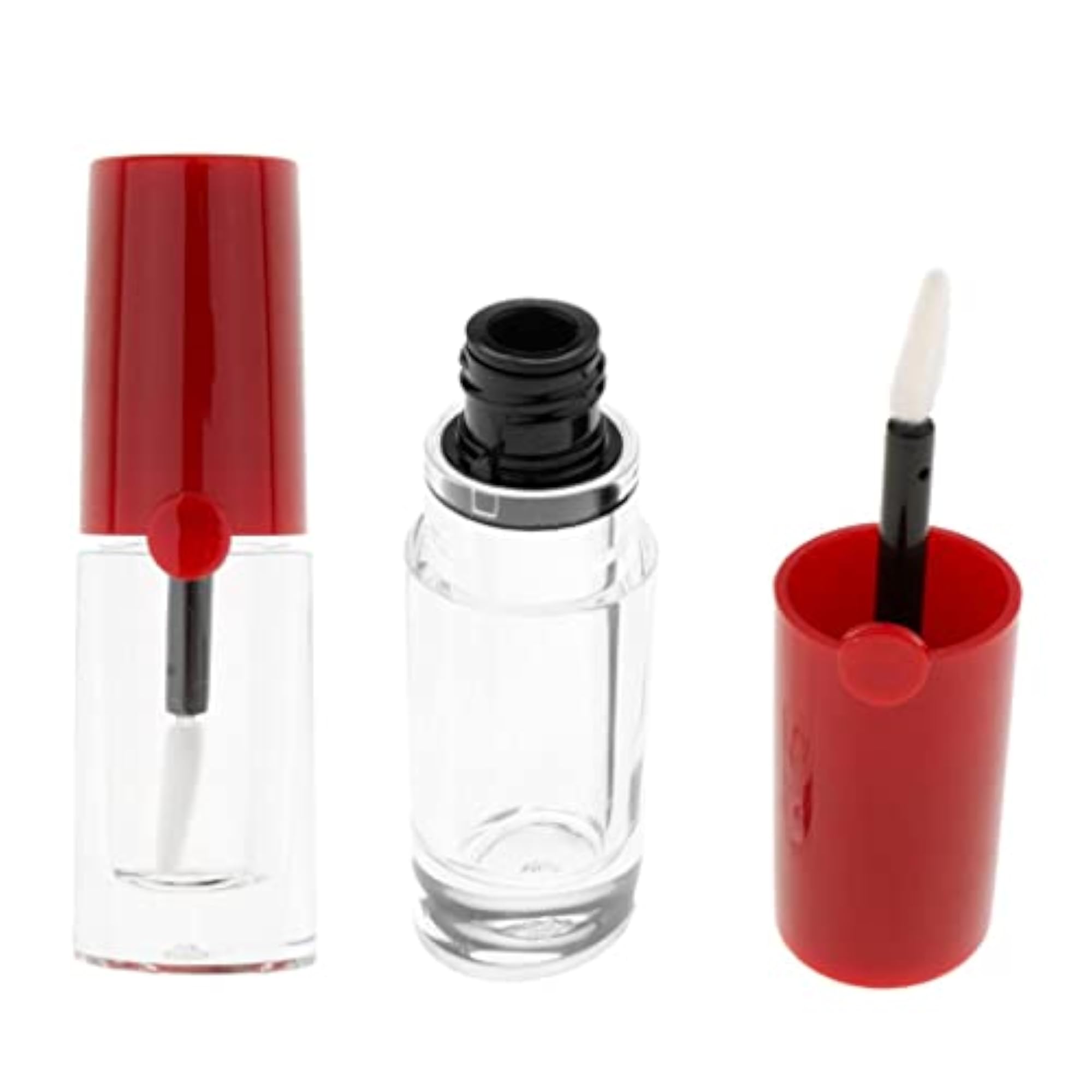 2x 5ML Empty Lip Gloss Tube Containers with Brush